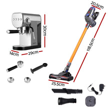 Devanti K7 Cordless Vacuum Plus Espresso Coffee Machine