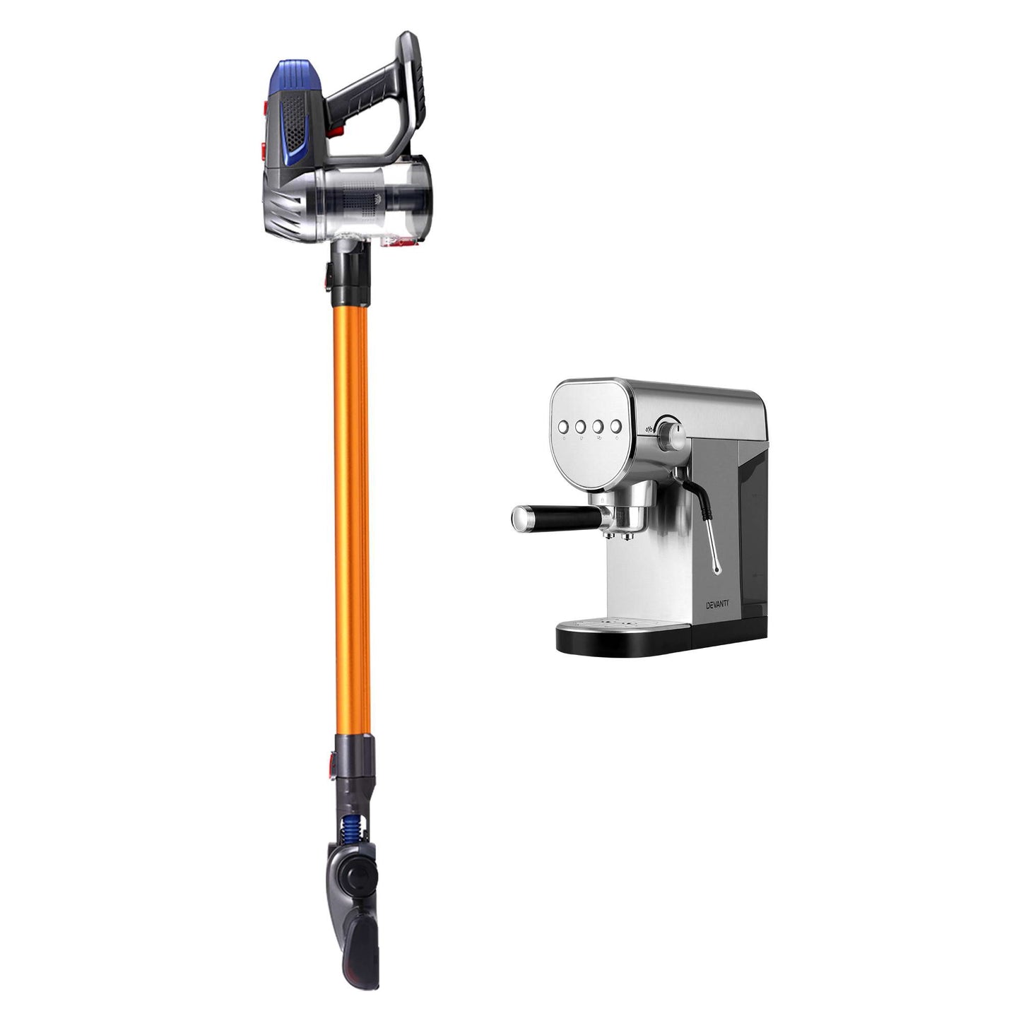 Devanti K7 Cordless Vacuum Plus Espresso Coffee Machine