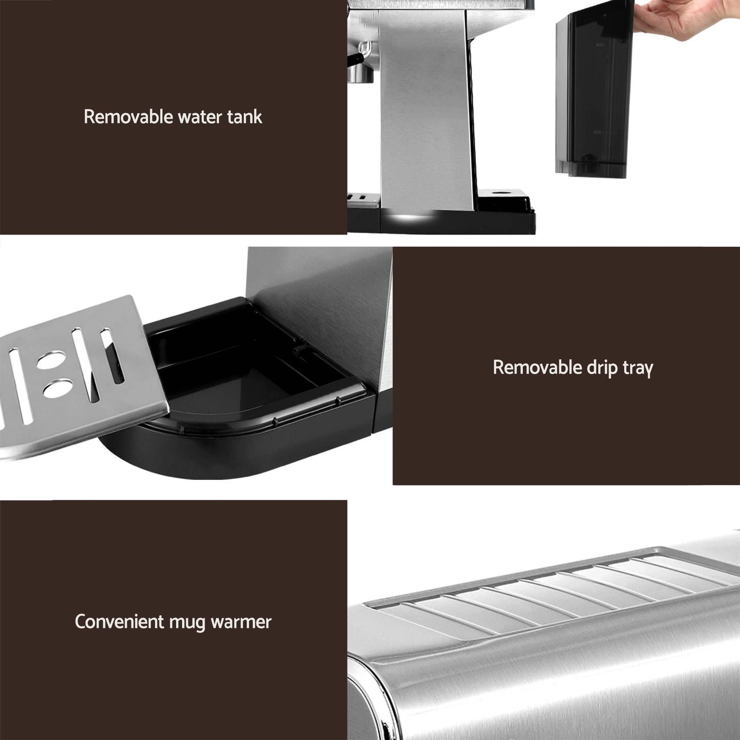 Devanti K7 Cordless Vacuum Plus Espresso Coffee Machine