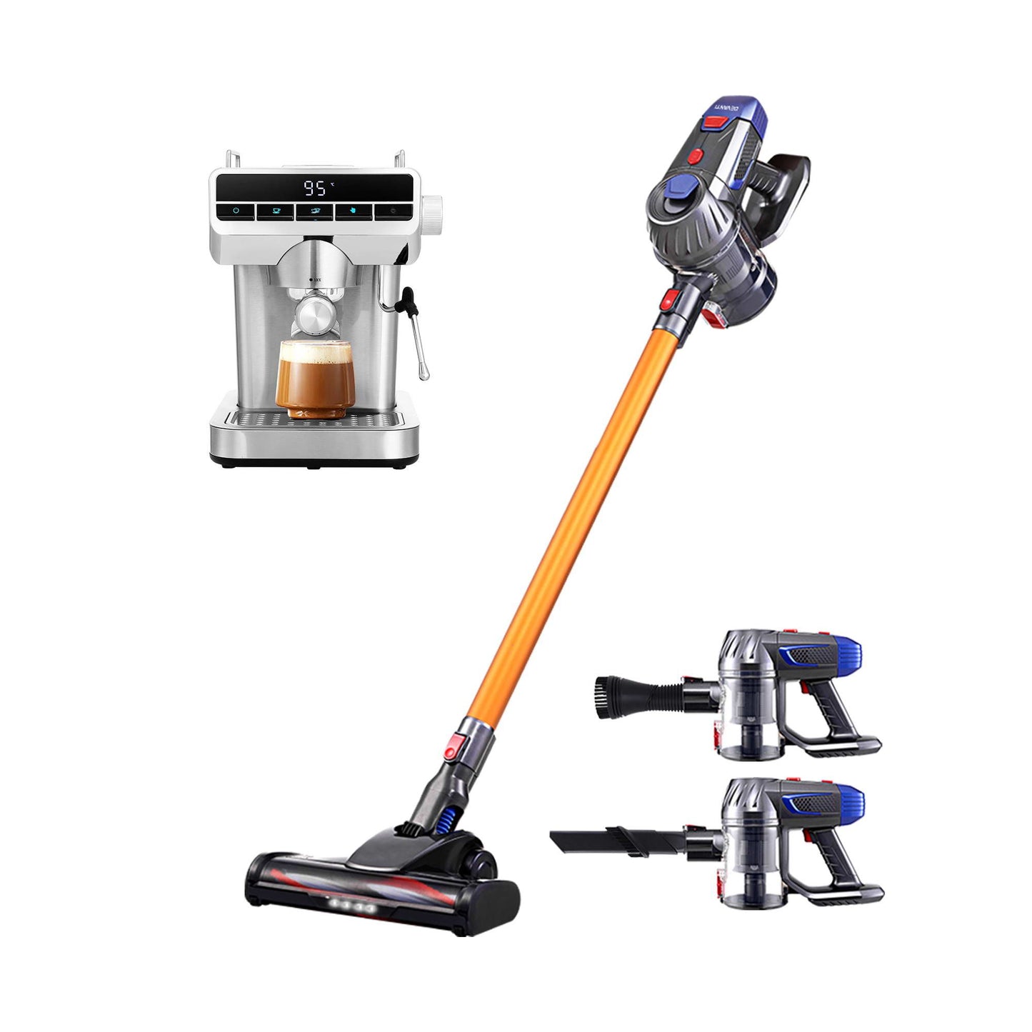Devanti K7 Cordless Vacuum Plus Coffee Machine Deluxe