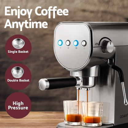 Devanti K7 Cordless Vacuum Plus Espresso Coffee Machine Red