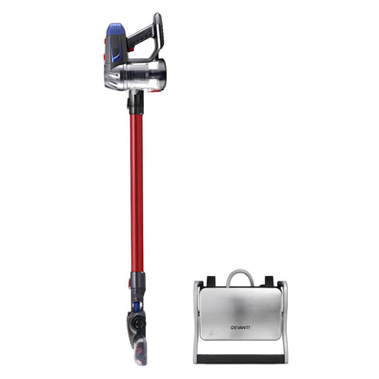 Devanti K7 Cordless Vacuum Plus Sandwich Maker Red