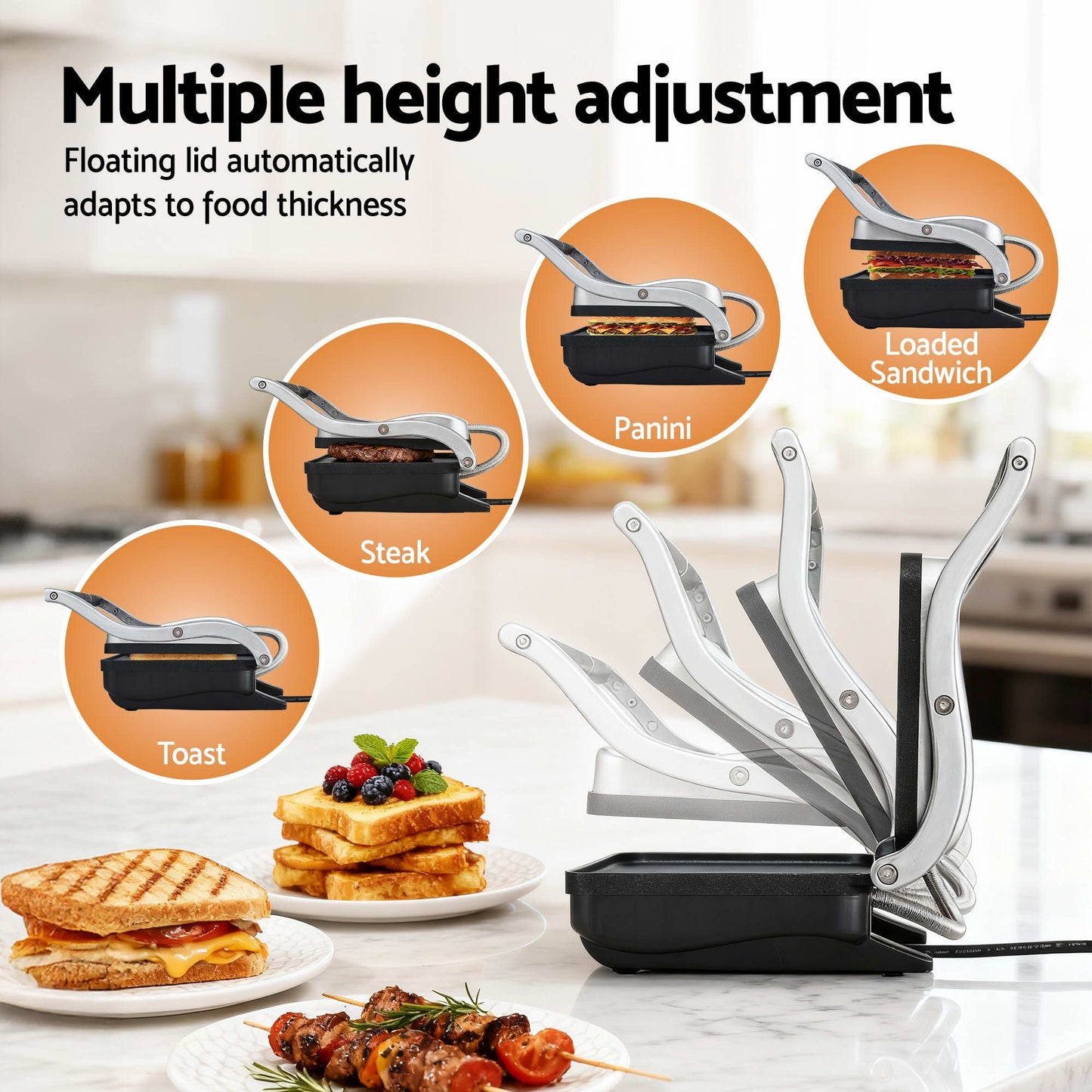 Devanti K7 Cordless Vacuum Plus Sandwich Maker Red
