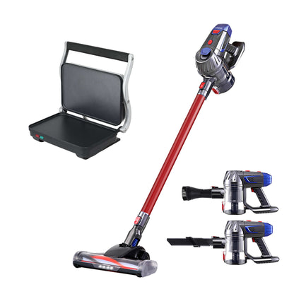 Devanti K7 Cordless Vacuum Plus Sandwich Maker Red