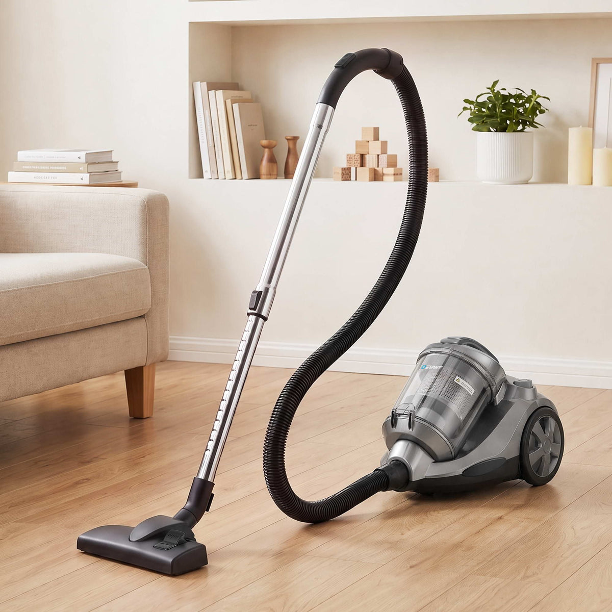 Devanti 2000W Bagless Canister Vacuum 4L - Grey