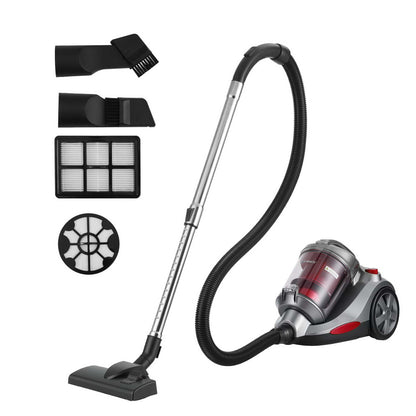 Devanti 2000W Bagless Canister Vacuum 4L - Red - view 10