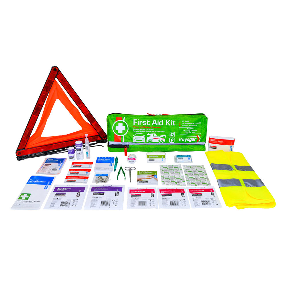 VOYAGER 2 Series Softpack Roadside First Aid Kit in a reinforced softpack case for glovebox or boot