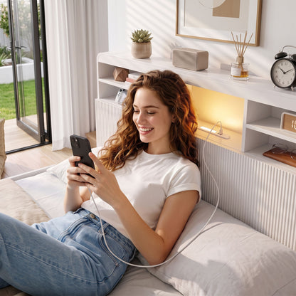 King single wooden bed frame rated to a 200kg weight capacity and a 20cm thick mattress