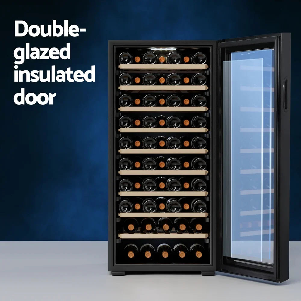 Devanti 66 Bottle Wine Fridge - Black