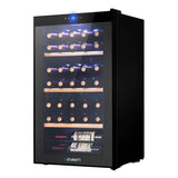 Devanti 34 Bottle Wine Fridge - Black