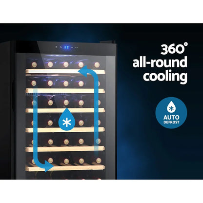 Devanti 51 Bottle Wine Fridge - Black