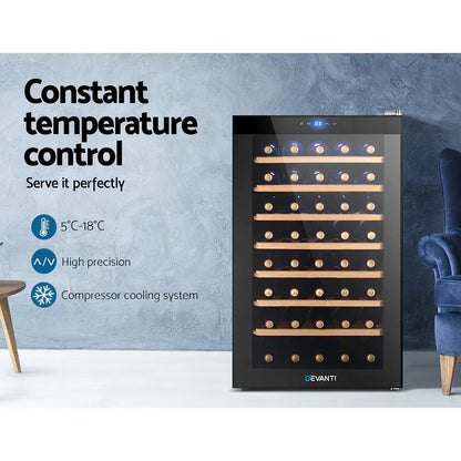 Devanti 51 Bottle Wine Fridge - Black