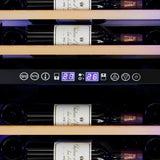 Devanti 128 Bottle Dual Zone Wine Fridge - Black