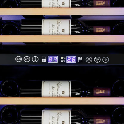 Devanti 128 Bottle Dual Zone Wine Fridge - Black