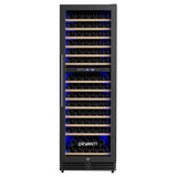 Devanti 154 Bottle Dual Zone Wine Fridge - Black