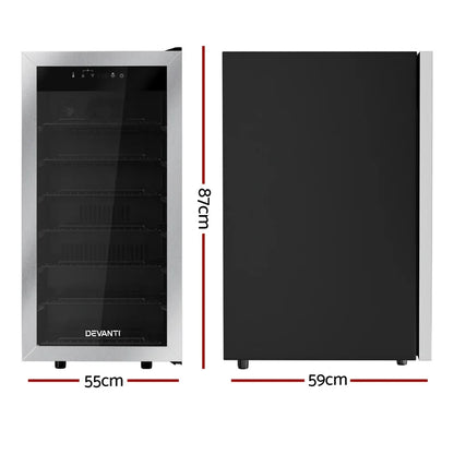 Devanti 42 Bottle Wine Fridge - Black