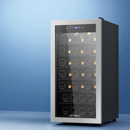 Devanti 42 Bottle Wine Fridge - Black