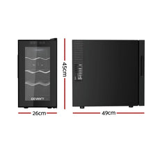 Devanti 8 Bottle Wine Fridge - Black