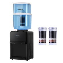 Devanti Benchtop Water Cooler Dispenser 22L Filter Container Black