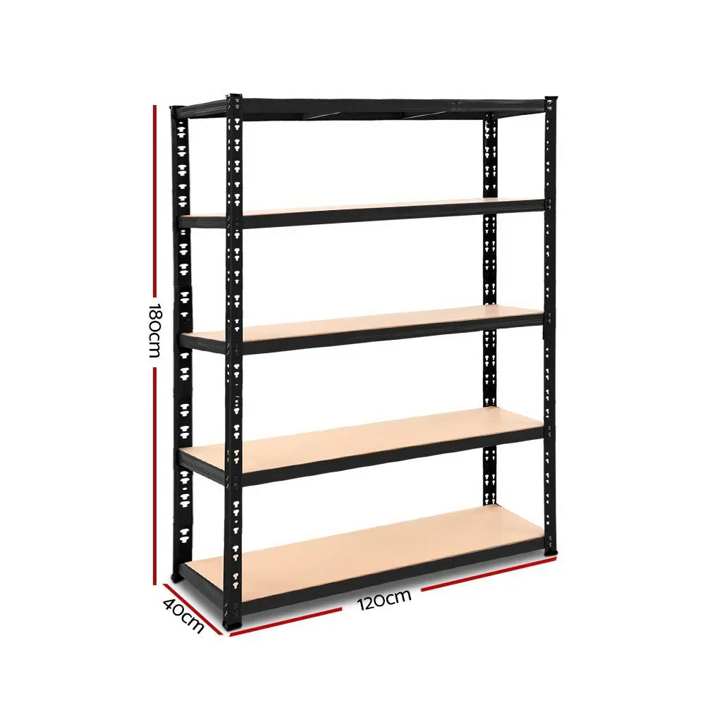 Giantz 1.8M Garage Shelving Warehouse Pallet Racking Storage Shelve Black - Stacks Warehouse