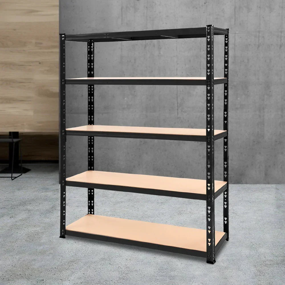 Giantz 1.8M Garage Shelving Warehouse Pallet Racking Storage Shelve Black - Stacks Warehouse