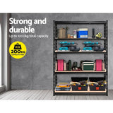 Giantz 2.4Mx1.8M Garage Shelving Warehouse Pallet Racking Storage Shelve - Flea Market