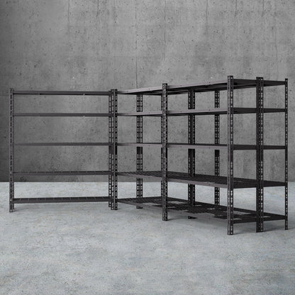 Heavy-duty metal shelving units for garage or warehouse storage