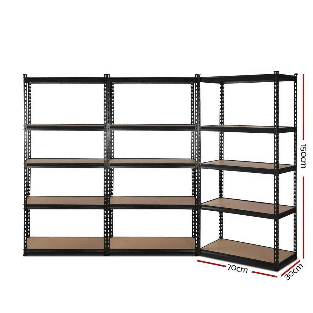 3x1.5M Warehouse Shelving Racking Storage Garage Steel Metal Shelves Rack | Free Shipping Australia - Stacks Warehouse