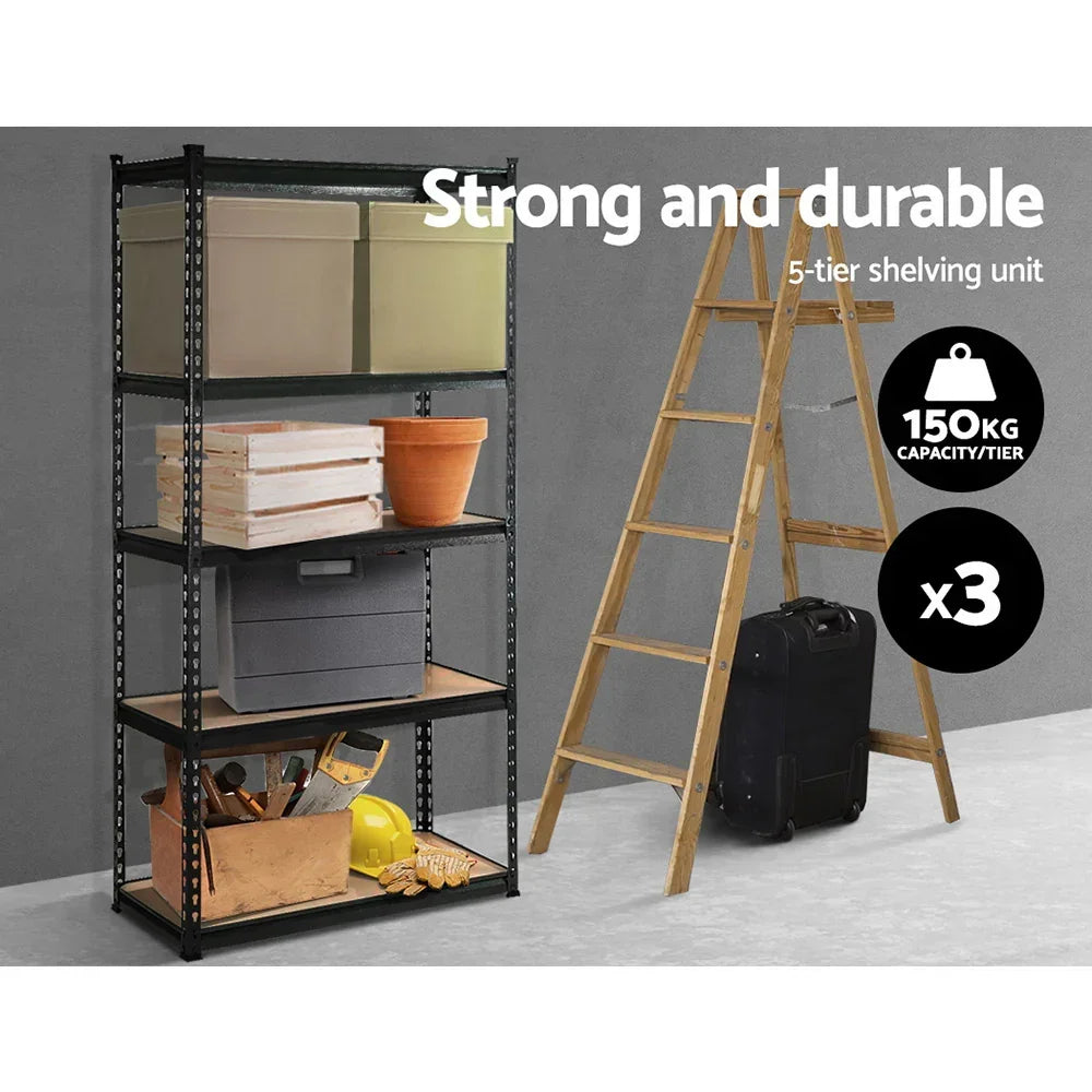 3x1.5M Warehouse Shelving Racking Storage Garage Steel Metal Shelves Rack | Free Shipping Australia - Stacks Warehouse