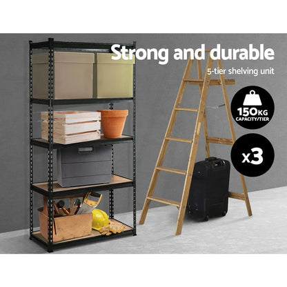 3x1.5M Warehouse Shelving Racking Storage Garage Steel Metal Shelves Rack | Free Shipping Australia - Stacks Warehouse