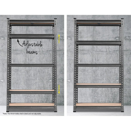Giantz 2x1.5M Garage Shelving Warehouse Storage Racking Storage Steel - Flea Market