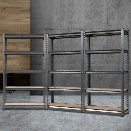 Giantz 3x1.5M Garage Shelving Warehouse Pallet Racking Storage Charcoal - Flea Market