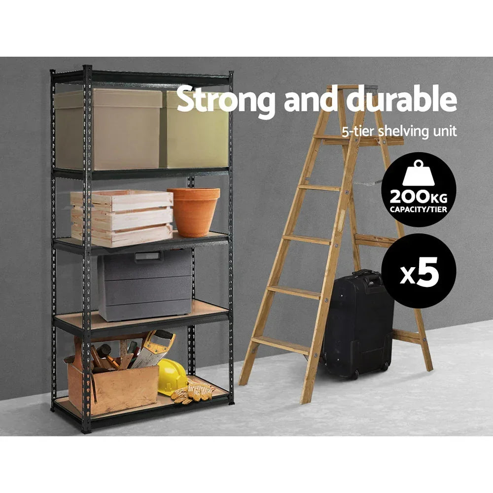 Giantz 5x1.8M Garage Shelving Warehouse Pallet Racking Storage Charcoal - Stacks Warehouse