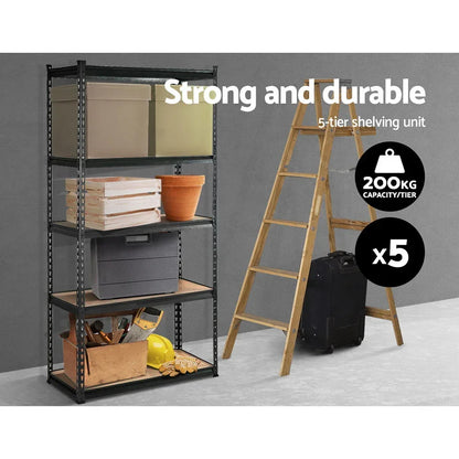 Giantz 5x1.8M Garage Shelving Warehouse Pallet Racking Storage Charcoal - Stacks Warehouse