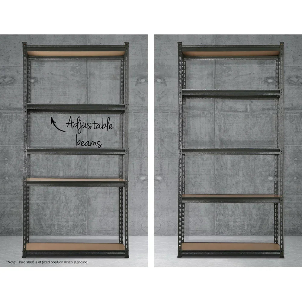 Giantz 5x1.8M Garage Shelving Warehouse Pallet Racking Storage Charcoal - Stacks Warehouse