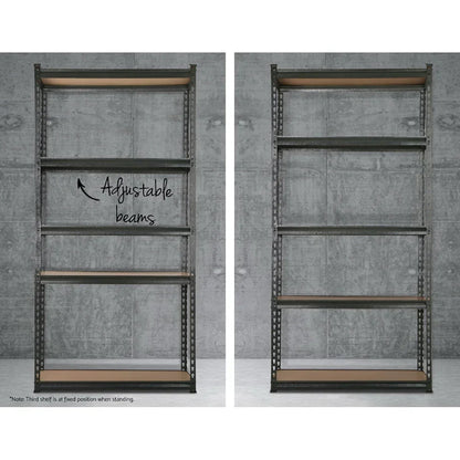 Giantz 5x1.8M Garage Shelving Warehouse Pallet Racking Storage Charcoal - Stacks Warehouse