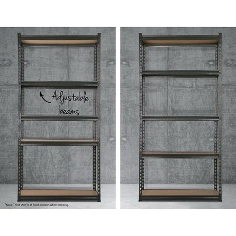 Giantz 5x1.8M Garage Shelving Warehouse Pallet Racking Storage Charcoal - Flea Market