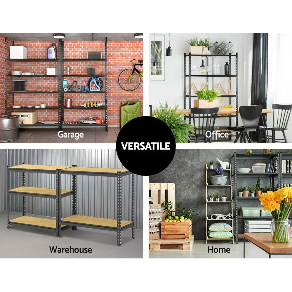 Giantz 5x1.8M Garage Shelving Warehouse Pallet Racking Storage Charcoal - Stacks Warehouse