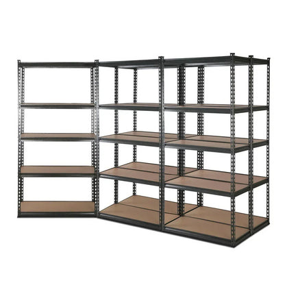 Giantz 5x1.8M Garage Shelving Warehouse Pallet Racking Storage Charcoal - Stacks Warehouse
