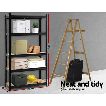 Giantz 1.8M Warehouse Racking Shelving Garage Storage Metal Shelves - Stacks Warehouse