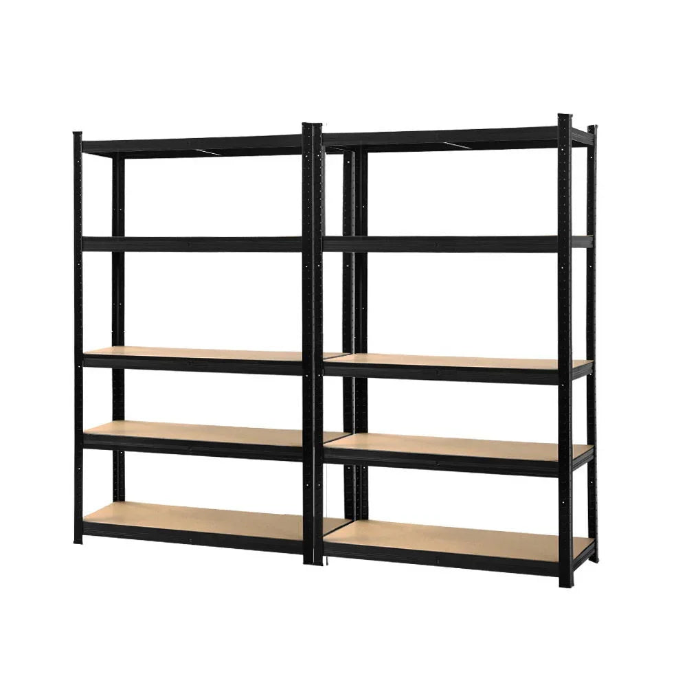 Giantz 2x1.8M Garage Shelving Warehouse Pallet Racking Storage Shelf Black - Stacks Warehouse