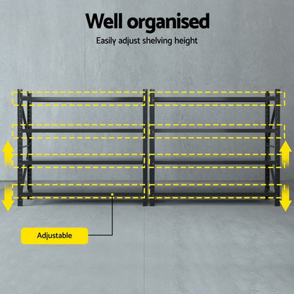 Adjustable shelving unit with customizable height for organized storage