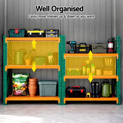 Giantz garden shed with four 23 x 10cm air vents and a door lock