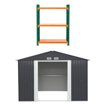 Giantz shed with a 291 x 291cm ground surface area, assembly required