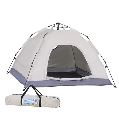 Weisshorn Camping Tent Instant Pop Up 2 Person Outdoor Hiking Beige