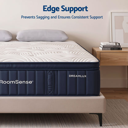 Gel coating on the memory foam draws heat away from the sleep surface