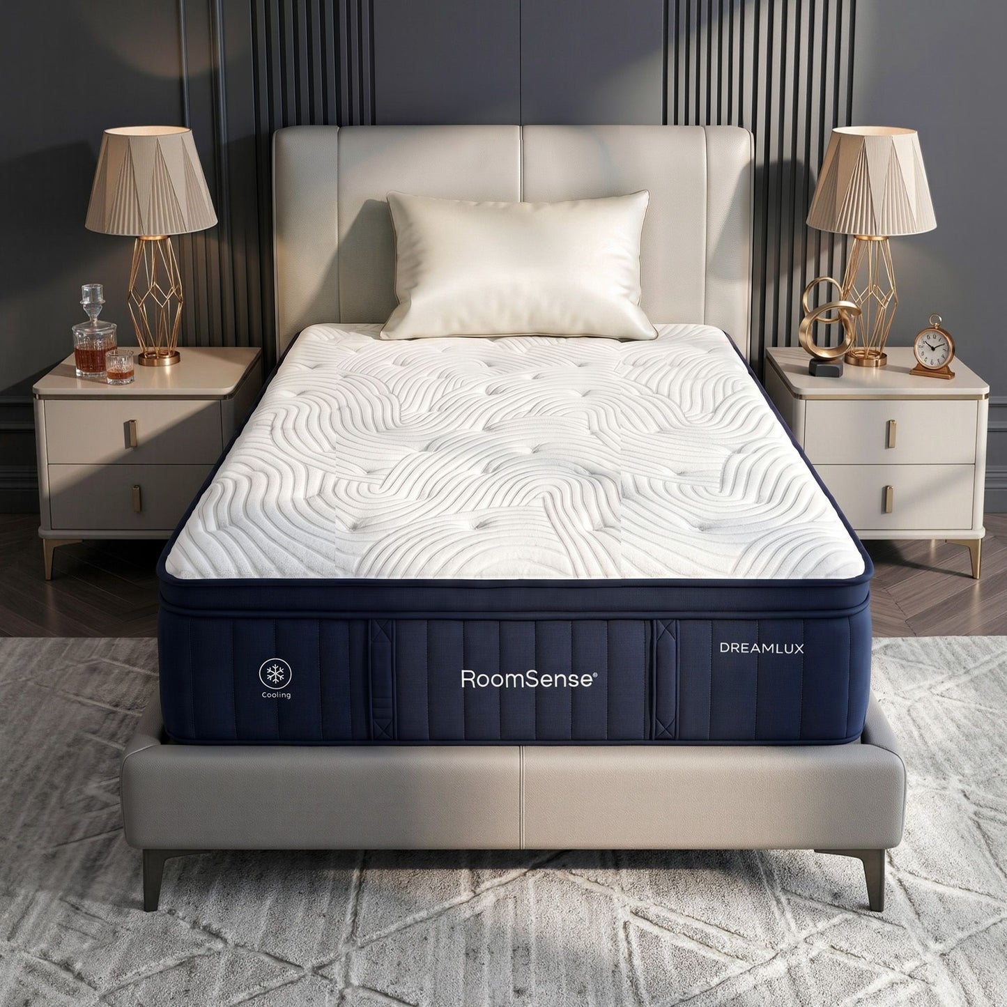 RoomSense 34cm Medium Firm Pocket Spring Mattress | Double