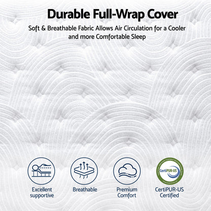 RoomSense 34cm Medium Firm Pocket Spring Mattress | Queen