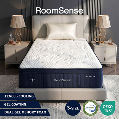 RoomSense 34cm Medium Firm Pocket Spring Mattress | Single