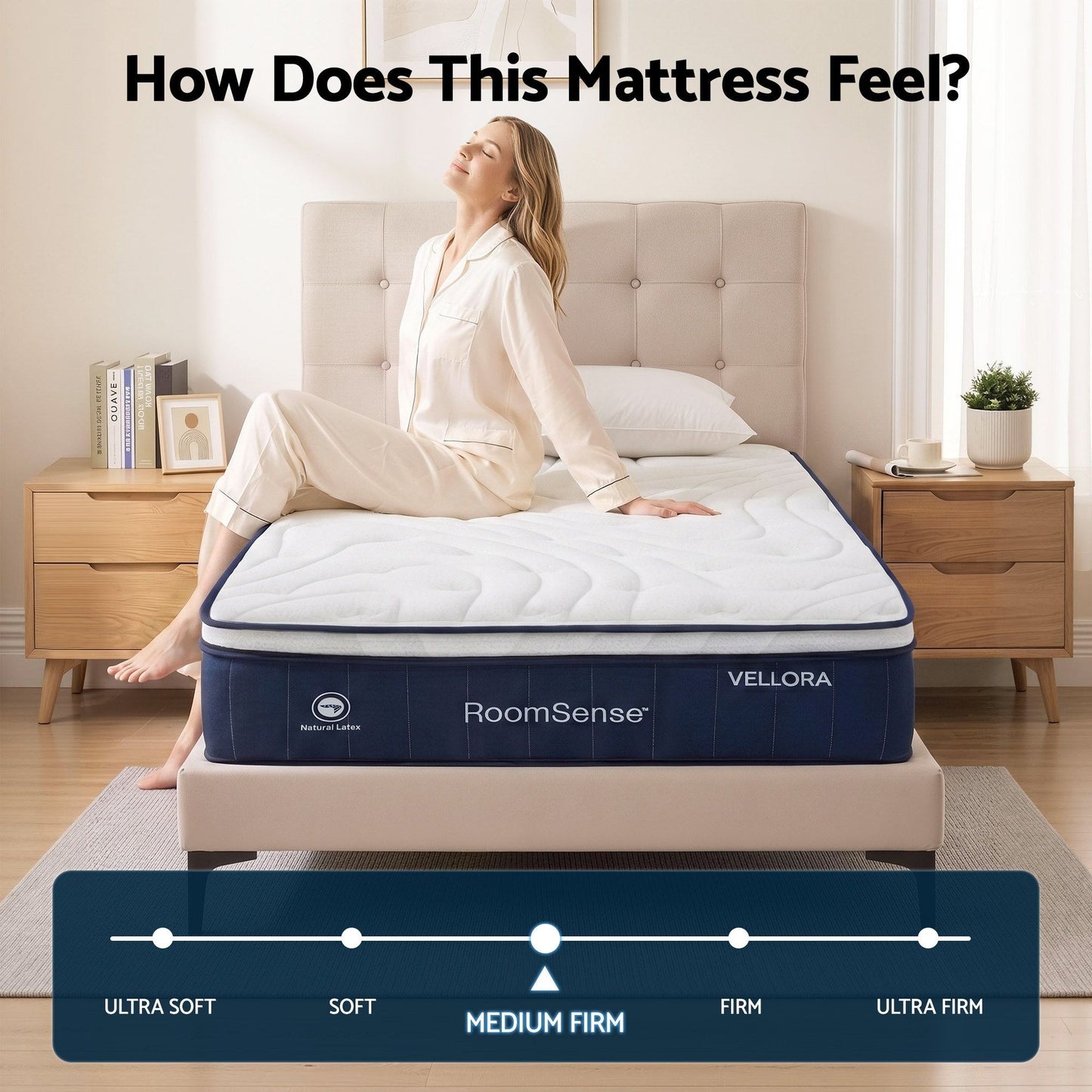 RoomSense 30cm Medium Firm Pocket Spring Mattress | Single